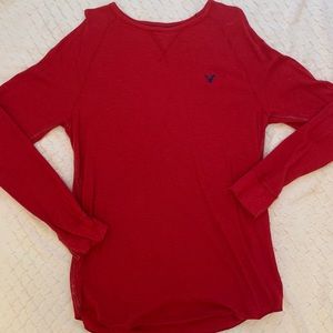 American Eagle Red Long Sleeve